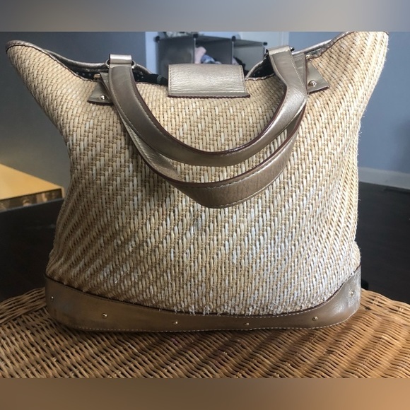 KATE SPADE rattan look tote bag 💞 - Picture 2 of 9